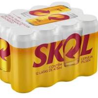 Cerveja Skol 473ml (Pack com 12)
