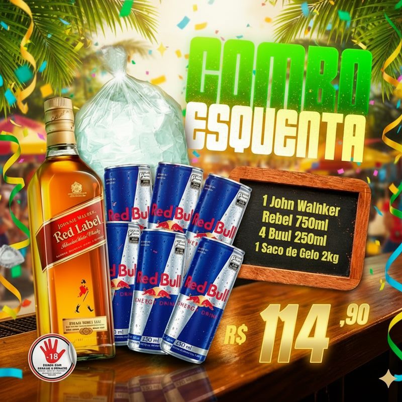 Combo Red Label 750ml